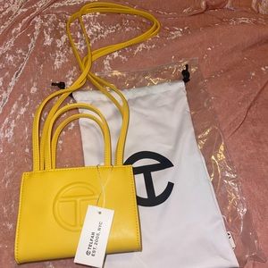 Yellow Telfar Shopping Bag